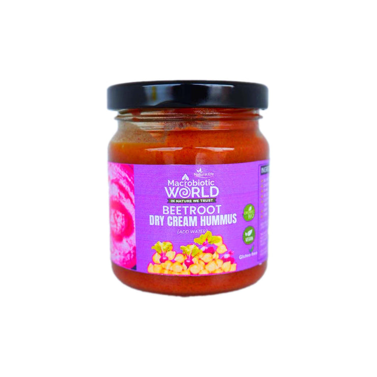 Organic-Bio Dry Creamy Hummus | Beetroot บีทรู๊ด ดายน์ครีม ฮัมมาส 210g
