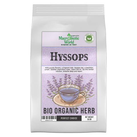 Organic/Bio Hyssop Herb Tea | ชาสมุนไพร ดอกฮิซซอป 50g