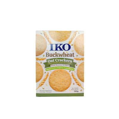 IKO - Buckwheat Oat Crackers |  บัควีท โอ๊ด แครกเกอร์ 130g