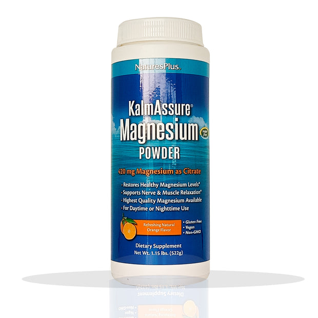 NaturesPlus | KalmAssure Magnesium Powder / Refreshing Natural Orange Flavor
