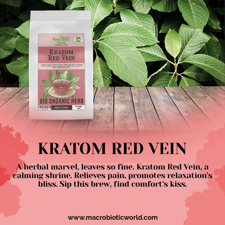 Organic/Bio Red Vein Kratom Herb Tea