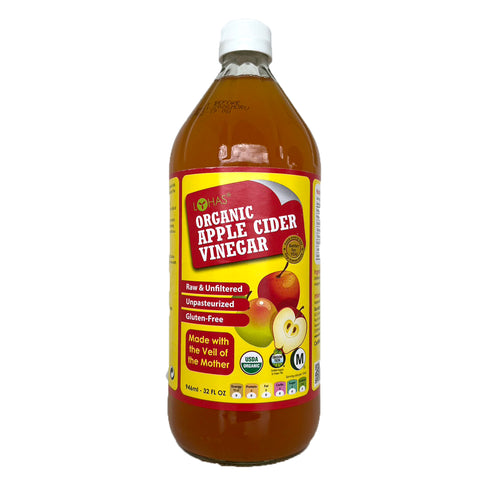 LOHAS - Organic Apple Cider Vinegar แอปเปิ้ลน้ำส้มสายชู 946ml