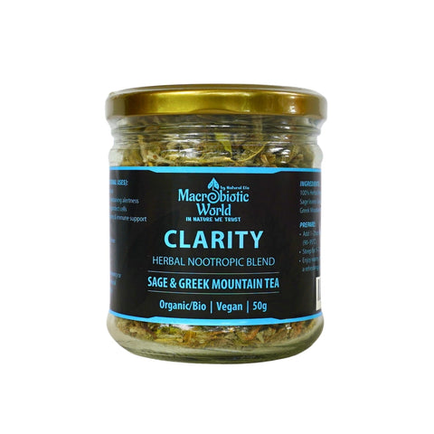 Clarity Herbal Nootropic Blend (Sage & Greek Mountain Tea)