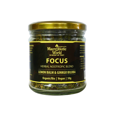 Focus Herbal Nootropic Blend (Lemon Balm & Ginkgo Biloba)