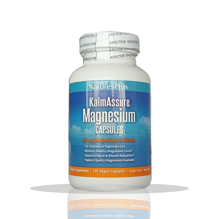 NaturesPlus KalmAssure MAGNESIUM CAPSULES 120 Vegan Capsules