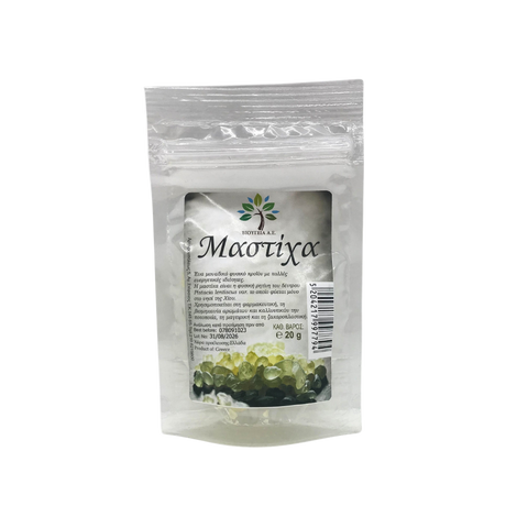 Packaged product with a brand label on a white background