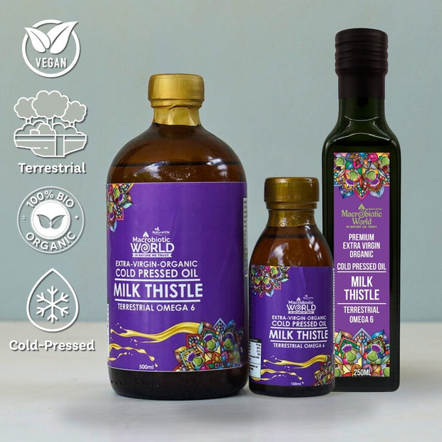 Organic/Bio Extra Virgin Cold Pressed Milk Thistle Oil
