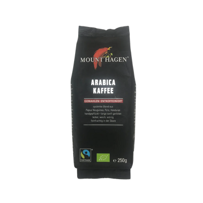 Mount Hagen Arabica Kaffee - Ground Decaffeinated - Organic Bio