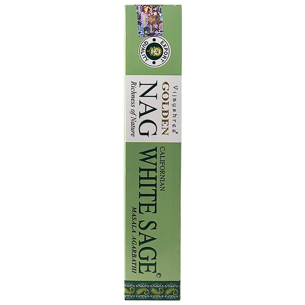 GOLDEN NAG | WHITE SAGE Indian incense sticks