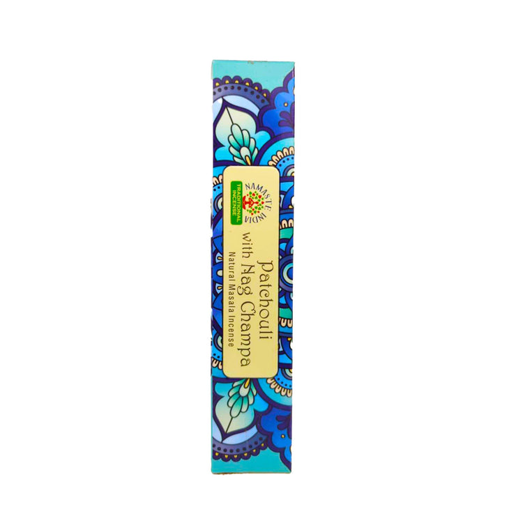 Namaste India | Patchouli with Nag Champa Incense Sticks