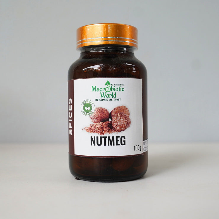 Organic/Bio Nutmeg ลูกจันทน์เทศ 100g