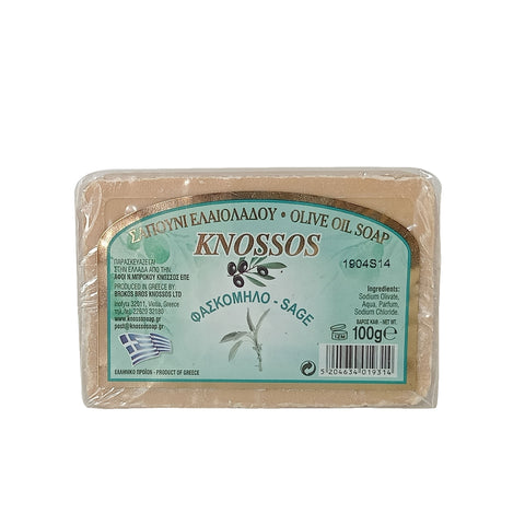 KNOSSOS - Sage Olive Oil Soap | สบู่น้ำมันมะกอก เซส 100g