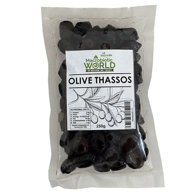 Natural Efe l Greek Olive - Thassos มะกอกกรีก ทาสโซ 250g