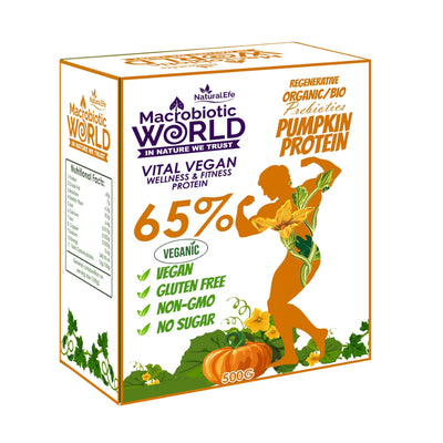 Organic/Bio Pumpkin Protein 65% โปรตีนจากเมล็ดฟักทอง 500g