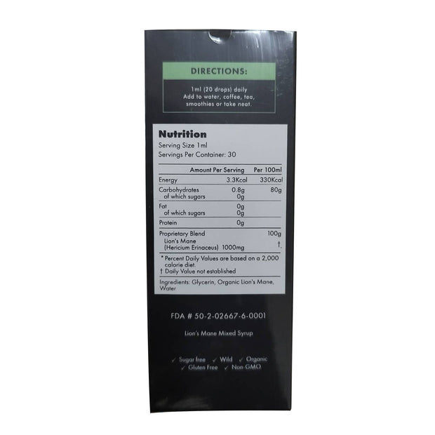 Organic | Lion's Mane Focus Syrup