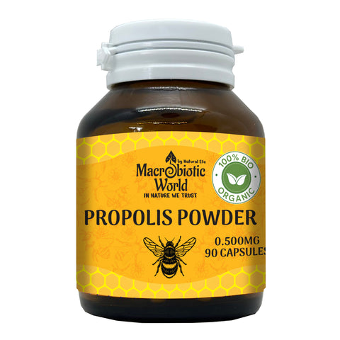Organic/BIO Propolis Powder 90 Capsules 500 mg โพรโพลิสแคปซูล