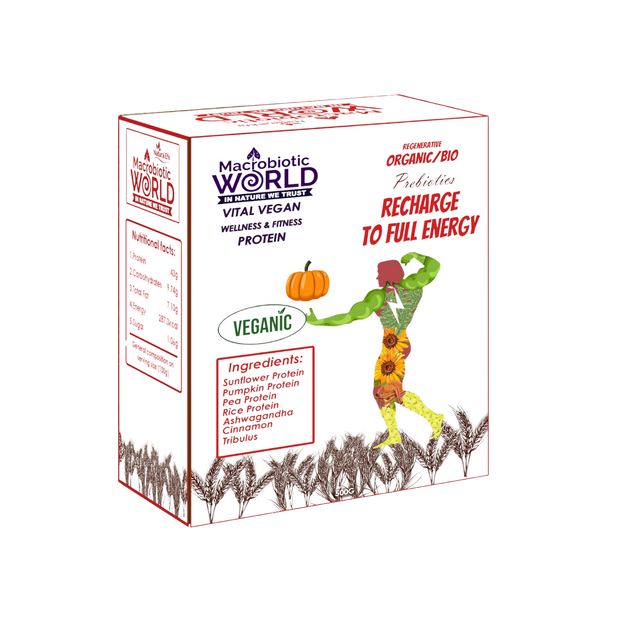 Organic/Bio | Vital Vegan Protein | Recharge To Full Energy