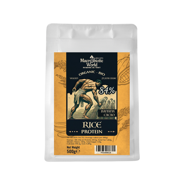 Organic/Bio | Probiotic Rice Protein 84% With Banana & Cacao