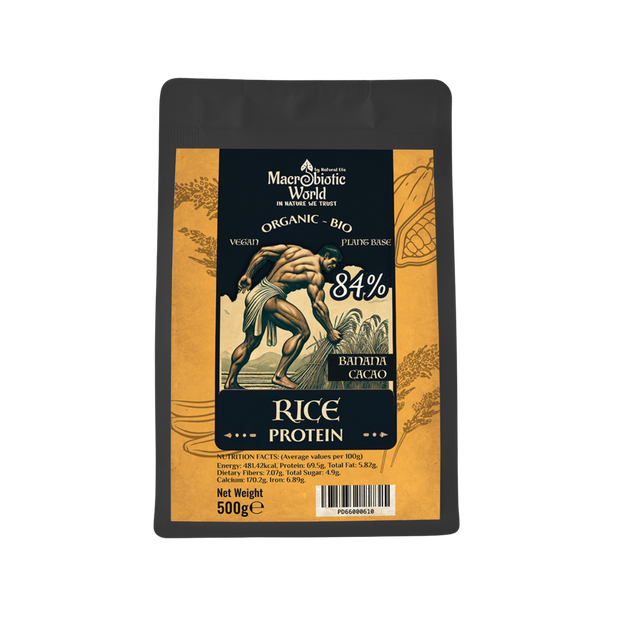 Organic/Bio | Probiotic Rice Protein 84% With Banana & Cacao