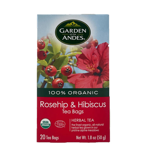 GARDEN ANDES 100% Tea Organic | Rosehip & Hibiscus Tea - 0