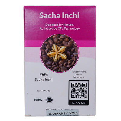Thai Freeze Dry l Sacha Inchi 60 Vegetarian Capsules 400mg ถั่วดาวอินคาแคปซูล
