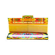 Organic/BIO / Rolling Paper - Smoking Paper / ECO Friendly 33 Unbleached Hemp Papers + 33 Filter Tips
