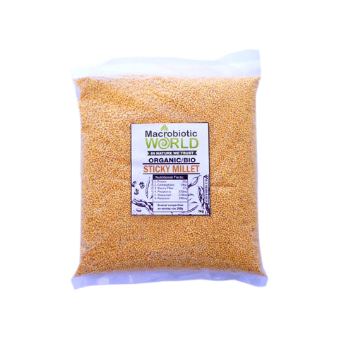 Organic-Bio Sticky Millet Hulled Grains เมล็ดข้าวฟ่างเหนียว