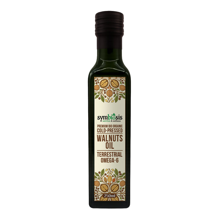 Symbiosis l Organic/Bio Extra Virgin Cold Pressed Walnut Oil น้ำมันวอลนัท สกัดเย็น (100ml/250ml/500m)