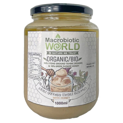 Organic/Bio Stone Ground Tahini Sesame with Honey