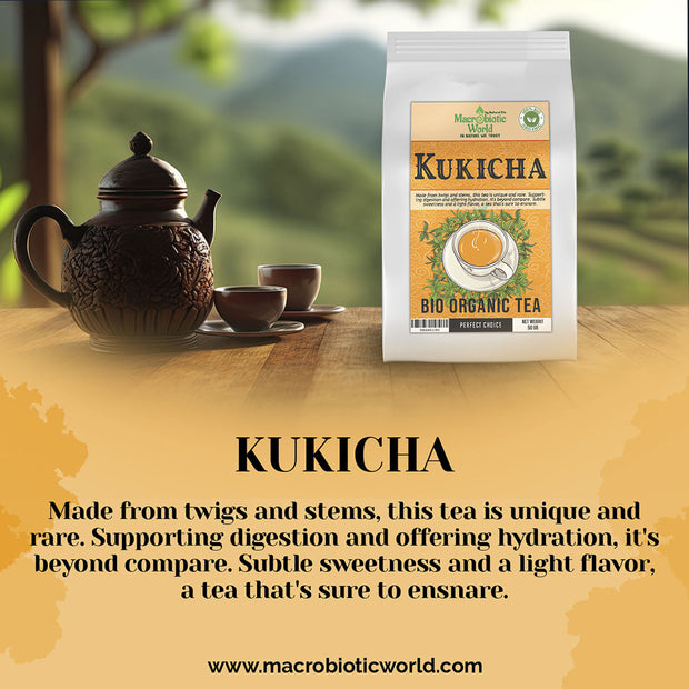 Organic/Bio Kukicha Tea | ชาคูคิชะ 50g