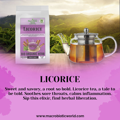 Organic-Bio Licorice Herb Tea ชาสมุนไพร ชะเอมเทศ