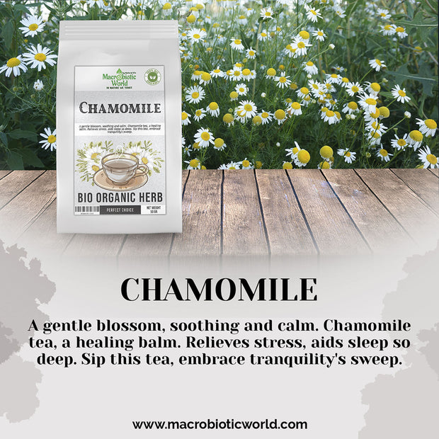 Organic-Bio Chamomile Herb Tea ชาดอกคาโมไมล์ 50g