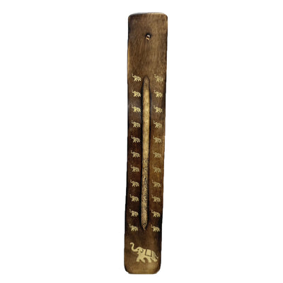Indian Wooden Incense Stick Holder - Elephen & Star Style | ไม้ชีแซม วางธูปหอม สไตล์ช้าง และสตาร์