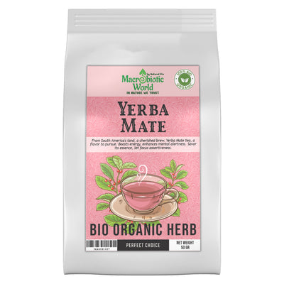 Organic-Bio Yerba Mate Herb Tea ชาเยอร์บา เมต ออร์แกนิค 50g