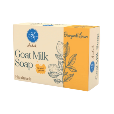 Goat Milk Soap - Orange & Lemon Aadvik