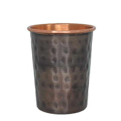 Copper | Antique Hammered Water Glass