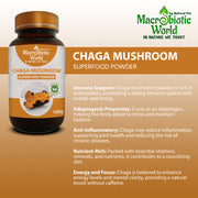 Organic / Bio Chaga Mushroom Powder | ผงเห็ดชากา 100g
