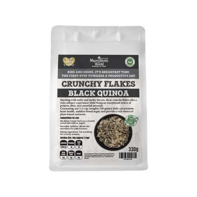 Crunchy Black Quinoa Flakes - Organic Bio