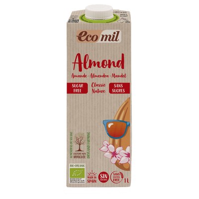EcoMil Almond Milk Classic Sugar Free - Organic Bio