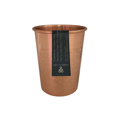 Premium Engraved Copper Water Glass