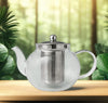 Round Pearl Chinese Glass Tea Pot