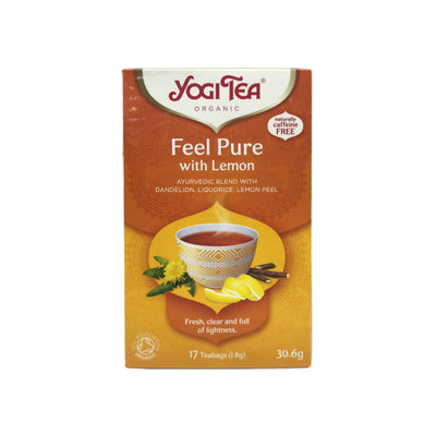 Yogi Tea Organic | Feel Pure with Lemon 17 Teabags (1.8g) 30.6g