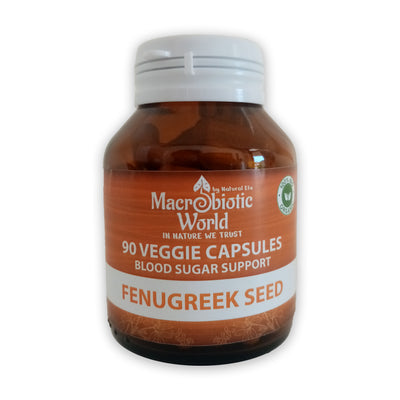 Organic/BIO Fenugreek Seed 90 Veggie Capsules 500 mg เมล็ดฟีนูกรีกแคปซูล