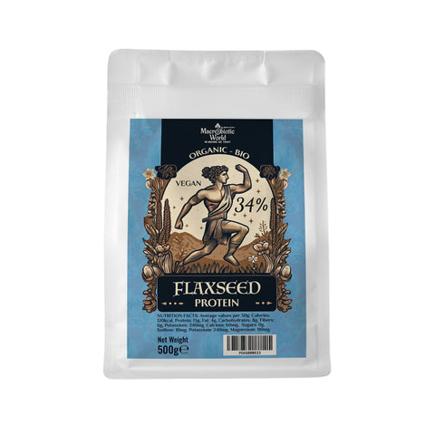 Organic-Bio | Flaxseed Protein 34% โปรตีนเฟลกซีส 500g