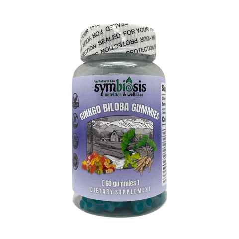 Natural Efe l Symbiosis Ginko Biloba Gummies 60 gummies