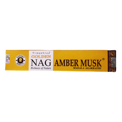 GOLDEN NAG | Amber Musk Masala Agarbathi Incense