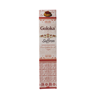 Saffron Handrolled Masala India Incense Sticks