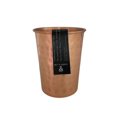 Premium Hammered Copper Water Glass