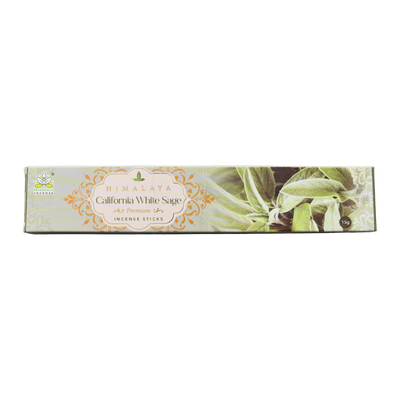Premium Himalaya l California White Sage Indian Incense Stick 15g l Macrobiotic World Natural Efe l Incense Sticks