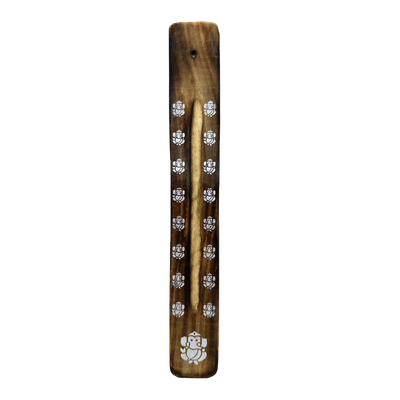 Indian Wooden Incense Sticks Holder - Genesha Style